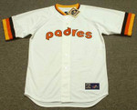 ROLLIE FINGERS San Diego Padres 1980 Majestic Cooperstown Throwback Home Baseball Jersey