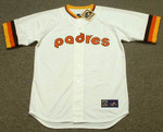 OZZIE SMITH San Diego Padres 1980 Majestic Cooperstown Throwback Home Baseball Jersey