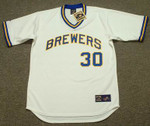 MOOSE HAAS Milwaukee Brewers 1977 Majestic Cooperstown Throwback Home Jersey