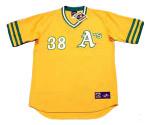 GENE TENACE Oakland Athletics 1972 Majestic Cooperstown Throwback Baseball Jersey