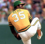 VIDA BLUE Oakland Athletics 1972 Majestic Cooperstown Throwback Baseball Jersey