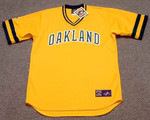 DUSTY BAKER Oakland Athletics 1985 Majestic Cooperstown Throwback Baseball Jersey