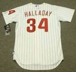 ROY HALLADAY Philadelphia Phillies 2010 Home Majestic "Cool Base" Authentic Throwback Jersey - BACK