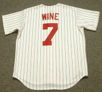 BOBBY WINE Philadelphia Phillies 1960's Majestic Throwback Baseball Jersey - BACK