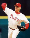 CURT SCHILLING Philadelphia Phillies 1993 Majestic Throwback Baseball Jersey
