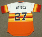 BOB WATSON Houston Astros 1970's Home Majestic Baseball Throwback Jersey - BACK