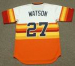 BOB WATSON Houston Astros 1970's Home Majestic Baseball Throwback Jersey - BACK