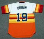 BILL DORAN Houston Astros 1980's Home Majestic Baseball Throwback Jersey - Back