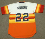 RAY KNIGHT Houston Astros 1982 Majestic Cooperstown Throwback Baseball Jersey