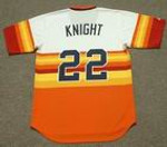 RAY KNIGHT Houston Astros 1982 Majestic Cooperstown Throwback Baseball Jersey