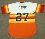 GLENN DAVIS Houston Astros 1986 Majestic Cooperstown Throwback Baseball Jersey