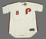 BOB BOONE Philadelphia Phillies 1980 Majestic Cooperstown Throwback Home Baseball Jersey - Front