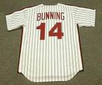 JIM BUNNING Philadelphia Phillies 1971 Majestic Cooperstown Throwback Baseball Jersey