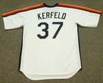 CHARLIE KERFELD Houston Astros 1987 Majestic Cooperstown Throwback Baseball Jersey