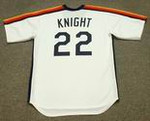 RAY KNIGHT Houston Astros 1984 Majestic Cooperstown Throwback Baseball Jersey