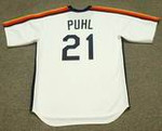 TERRY PUHL Houston Astros 1984 Majestic Cooperstown Throwback Baseball Jersey