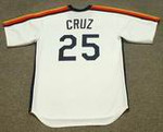 JOSE CRUZ Houston Astros 1986 Majestic Cooperstown Throwback Baseball Jersey