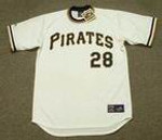 STEVE BLASS Pittsburgh Pirates 1971 Home Majestic Throwback Baseball Jersey - FRONT