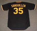 MANNY SANGUILLEN Pittsburgh Pirates 1979 Majestic Cooperstown Throwback Baseball Jersey