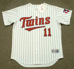 CHUCK KNOBLAUCH Minnesota Twins 1991 Majestic Throwback Home Baseball Jersey - FRONT