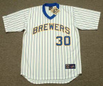 MOOSE HAAS Milwaukee Brewers 1982 Majestic Cooperstown Throwback Home Jersey