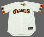 BARRY BONDS San Francisco Giants 1993 Home Majestic Baseball Throwback Jersey - FRONT