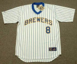 RYAN BRAUN Milwaukee Brewers 1980's Majestic Cooperstown Throwback Home Jersey