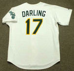 RON DARLING Oakland Athletics 1992 Home Majestic Baseball Throwback Jersey - BACK