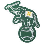 TONY PHILLIPS Oakland Athletics 1989 Home Majestic Baseball Throwback Jersey - SLEEVE CREST