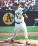 BOB WELCH Oakland Athletics 1989 Home Majestic Baseball Throwback Jersey - ACTION