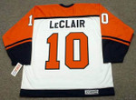 JOHN LeCLAIR Philadelphia Flyers 1998 CCM Throwback Home NHL Hockey Jersey - Back