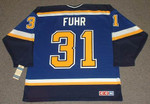 GRANT FUHR St. Louis Blues 1998 CCM Throwback NHL Jersey