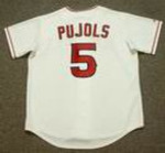 Albert Pujols 2014 Los Angeles Angels Majestic MLB Home Throwback Jersey - BACK