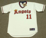 DOUG DECINCES California Angels 1982 Majestic Cooperstown Throwback Baseball Jersey