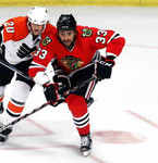 DUSTIN BYFUGLIEN Chicago Blackhawks 2010 REEBOK Throwback NHL Hockey Jersey