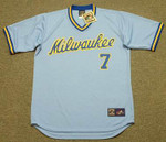 Don Money 1982 Milwaukee Brewers Cooperstown Away MLB Throwback Baseball Jerseys - FRONT
