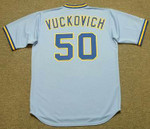 PETE VUCKOVICH Milwaukee Brewers 1982 Majestic Cooperstown Throwback Away Jersey