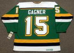 DAVE GAGNER Mn North Stars Jersey 1989 CCM Vintage Throwback NHL - BACK