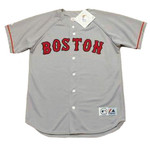 DAVID ORTIZ Boston Red Sox 2004 Majestic Throwback Away Baseball Jersey - Front