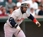 MO VAUGHN Boston Red Sox 1996 Majestic Throwback Away Baseball Jersey