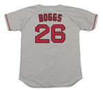 WADE BOGGS Boston Red Sox 1990 Majestic Throwback Away Baseball Jersey  - Back