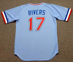 MICKEY RIVERS Texas Rangers 1981 Majestic Cooperstown Throwback Baseball Jersey