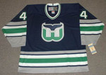 CHRIS PRONGER 1993 Away CCM Hartford Whalers Hockey Jersey - FRONT