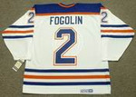 LEE FOGOLIN Edmonton Oilers 1982 CCM Vintage Throwback Home NHL Jersey