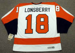 ROSS LONSBERRY Philadelphia Flyers 1974 CCM Vintage Throwback Home NHL Jersey - Back