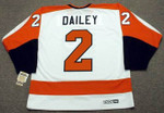 BOB DAILEY Philadelphia Flyers 1980 CCM Vintage Throwback Home NHL Jersey - Back