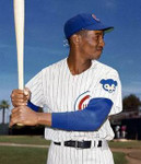ERNIE BANKS Chicago Cubs 1969 Home Majestic Throwback Baseball Jersey - ACTION