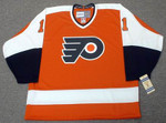 Bernie Parent 1974 Philadelphia Flyers NHL Throwback Away Jersey - Front