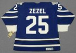 PETER ZEZEL Toronto Maple Leafs 1993 CCM Throwback NHL Hockey Jersey - BACK