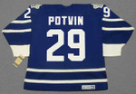 FELIX POTVIN Toronto Maple Leafs 1993 Away CCM Throwback NHL Hockey Jersey - BACK